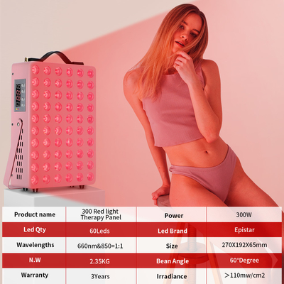satın al Ağrı Giderme / Cilt Hasarı Tedavisi için 300W 660nm 850nm Kırmızı LED Işık Paneli çevrimiçi üretim