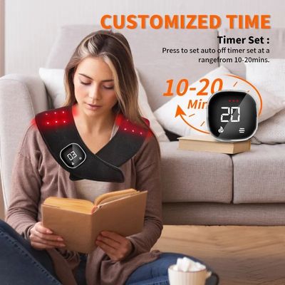 satın al Esnek Kızılötesi Kırmızı Işık Terapisi Başlık omuz ağrısı, titreşim masajı ve kas iyileşmesi için 660nm/850nm kablosuz sargı çevrimiçi üretim