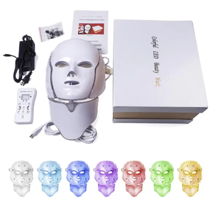 Yüz Spa 7 Renkli Foton Maskesi Cilt Gençleştirme Led Işık Terapisi Kızılötesi Maske