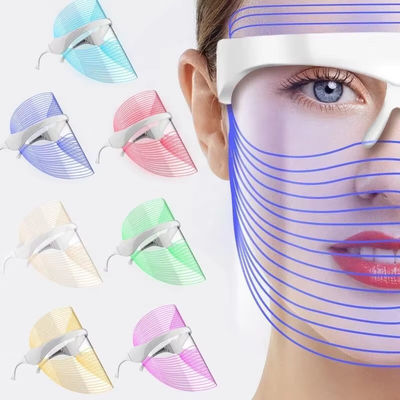 7 Renkli LED Maske Işık Güzellik Maske Ev Yüzü Foton Yenilenme Maske Elektrik Maske