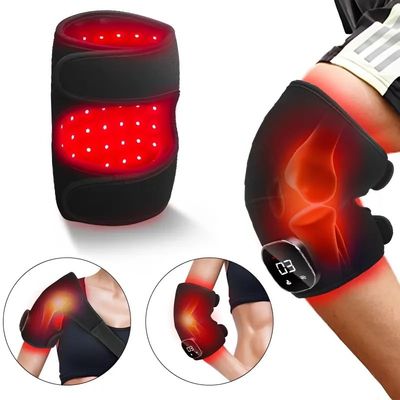titreşim ve ısı ile kızılötesi LED diz desteği      660/850nm Artrit, Yaralanma İyileşme ve Ağrı Yönetimi için Kırmızı Işık Terapi Cihazı