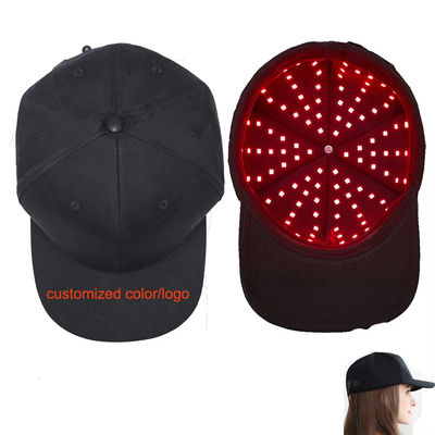 Kırmızı ışık saç büyümesi için hafifletilebilir şapka 150 adet LED çip ile donatılmış 660nm/850nm/940nm